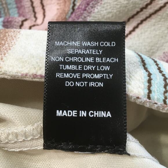 Party Split Maxi 10 Pastel Vertical Stripes Ties Front or Back Hidden Zipper - Picture 6 of 6